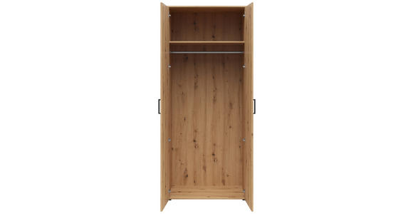 MEHRZWECKSCHRANK 80/195/52 cm  - Anthrazit/Schwarz, MODERN, Holzwerkstoff/Kunststoff (80/195/52cm) - Carryhome