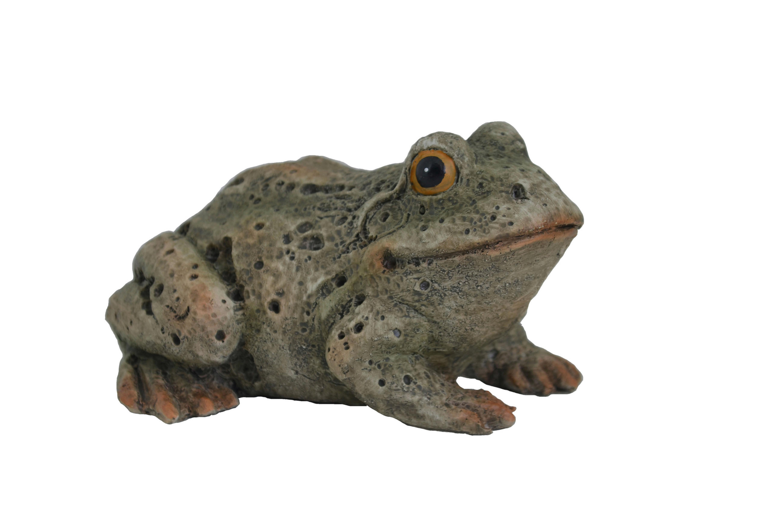 DEKORAČNÁ ŽABA - zelená, Lifestyle, plast (12,5/16,5/9cm)