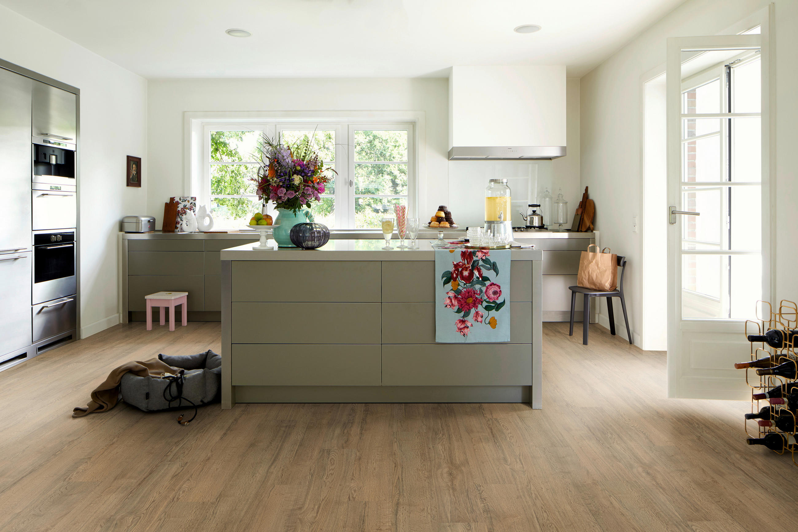 DESIGNBODEN Elva Eiche braun EGGER Aquadura  per  m² - Eichefarben/Dunkelbraun, KONVENTIONELL, Holzwerkstoff (129.2/19.3/0.75cm) - Egger Holzwerkstoffe