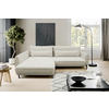 ECKSOFA in Bouclé Creme  - Creme/Schwarz, Design, Textil/Metall (204/273cm) - MID.YOU
