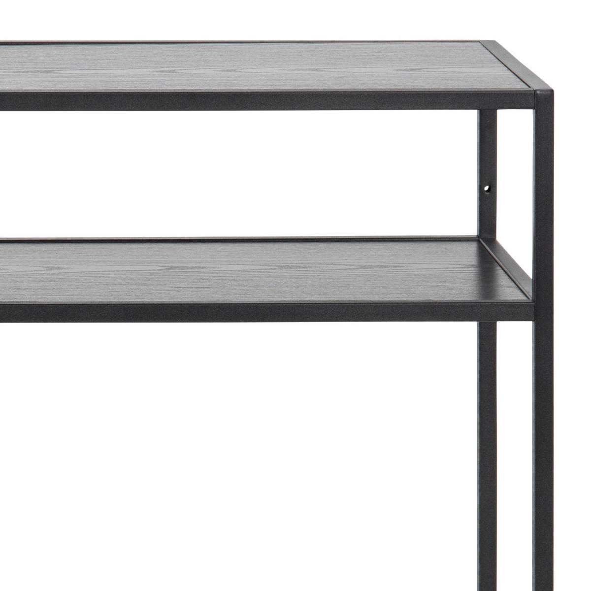 KONSOLENTISCH Schwarz  - Schwarz, Trend, Holzwerkstoff/Metall (120/79/35cm)