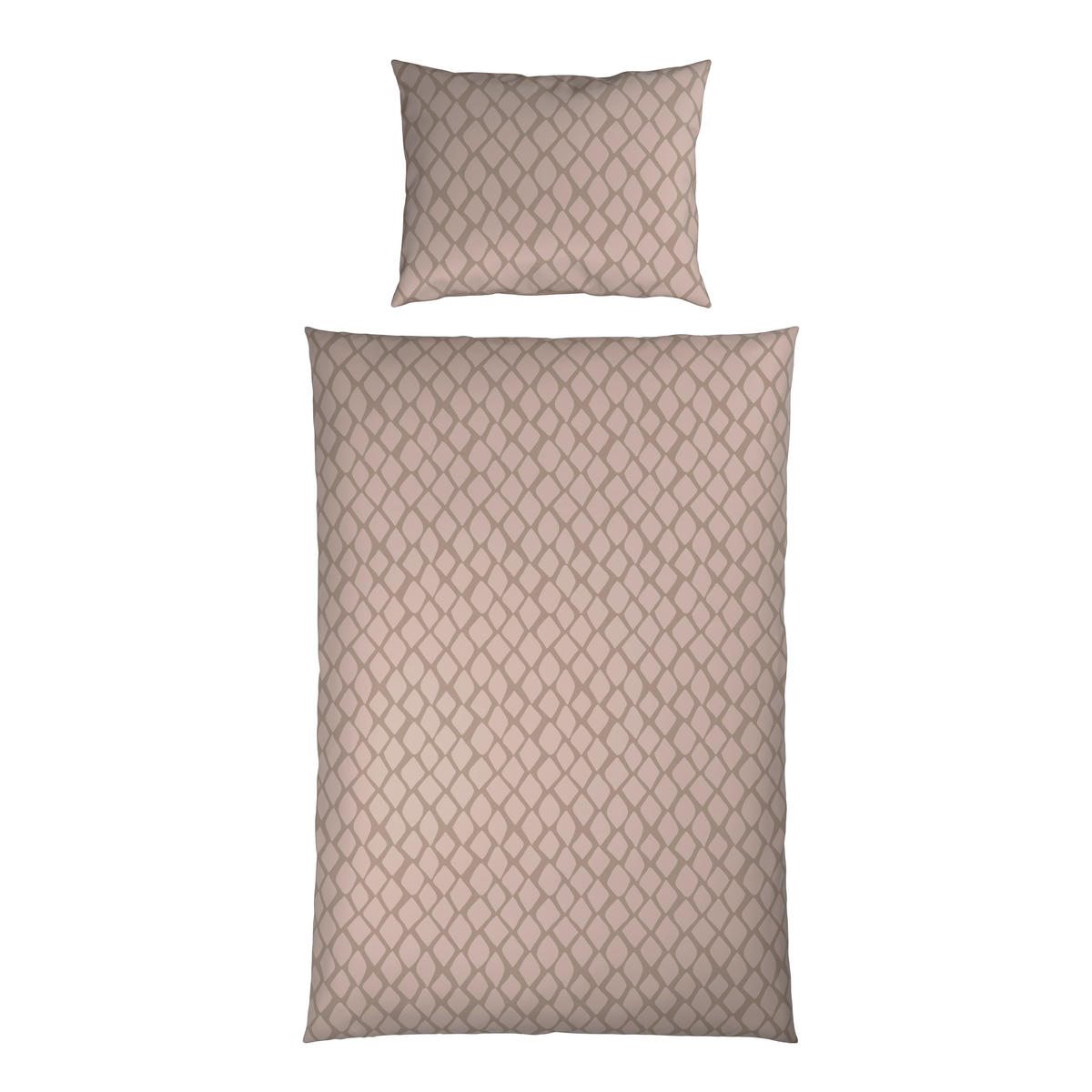 OBOJESTRANSKA POSTELJNINA STRIPES DK 140/200 cm saten bež  - bež, Design, tekstil (140/200cm) - Dieter Knoll
