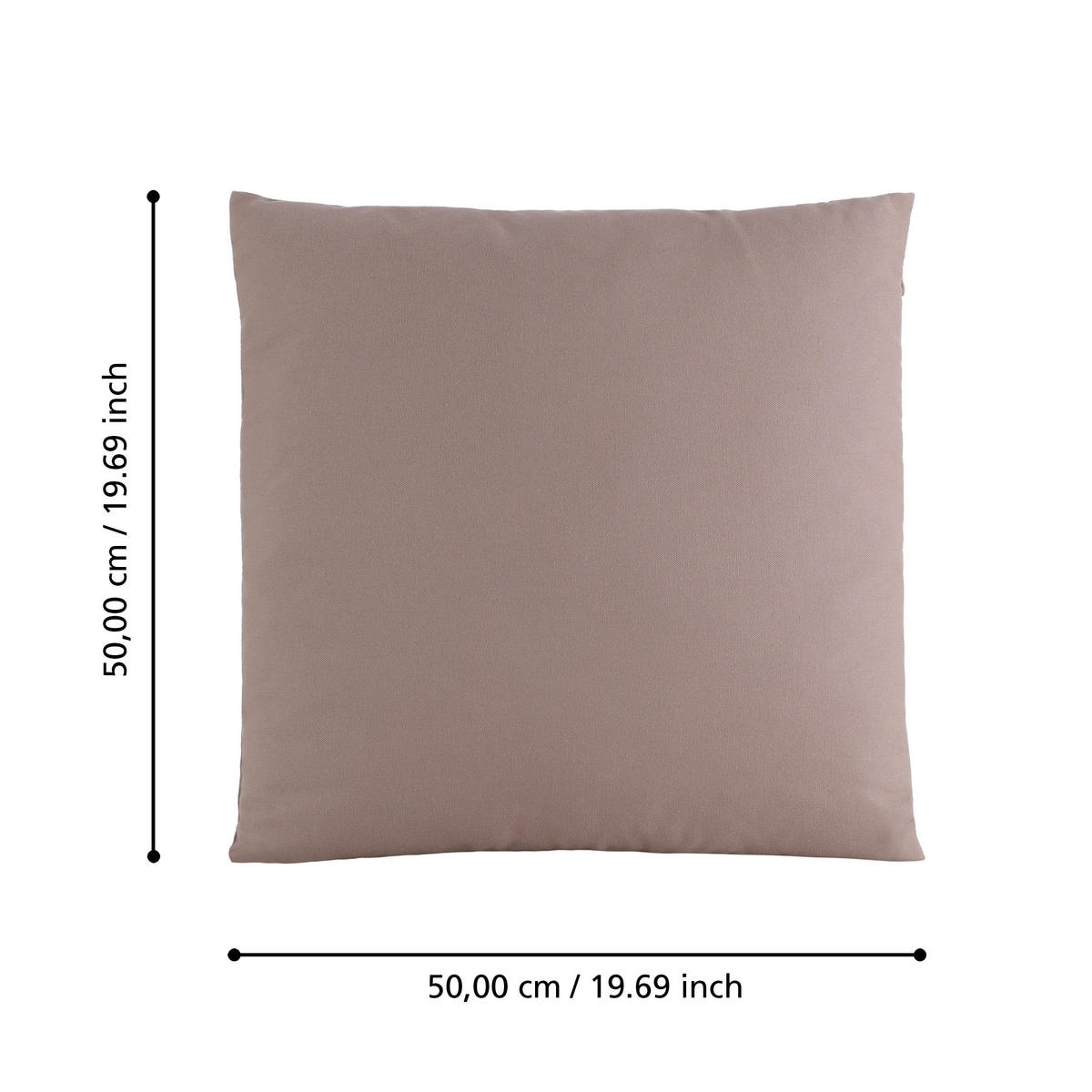 ZIERKISSEN  50/50 cm   - Mauve, Basics, Textil (50/50cm) - Eglo