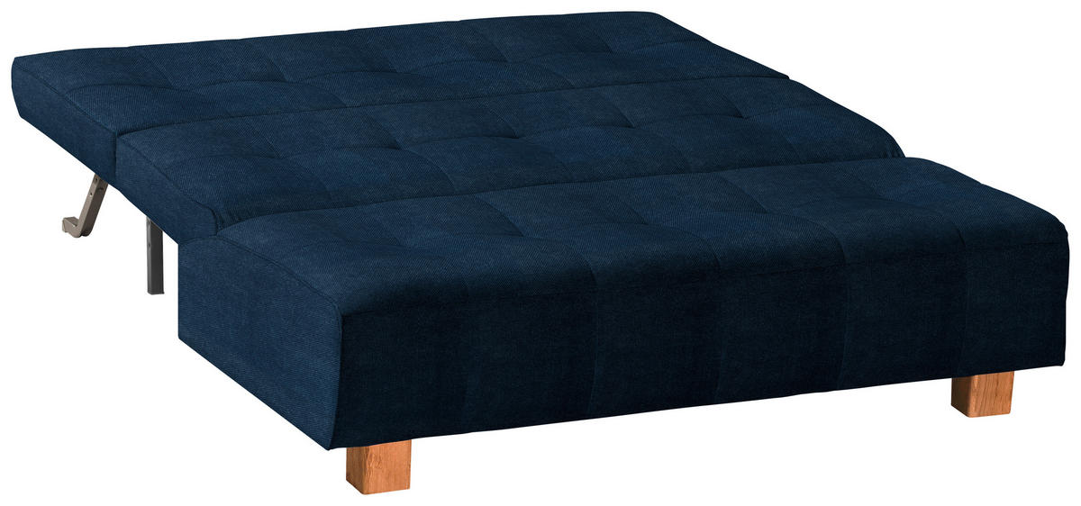 SCHLAFSOFA in Textil Dunkelblau  - Naturfarben/Dunkelblau, Design, Holz/Textil (165/92/102cm) - Novel