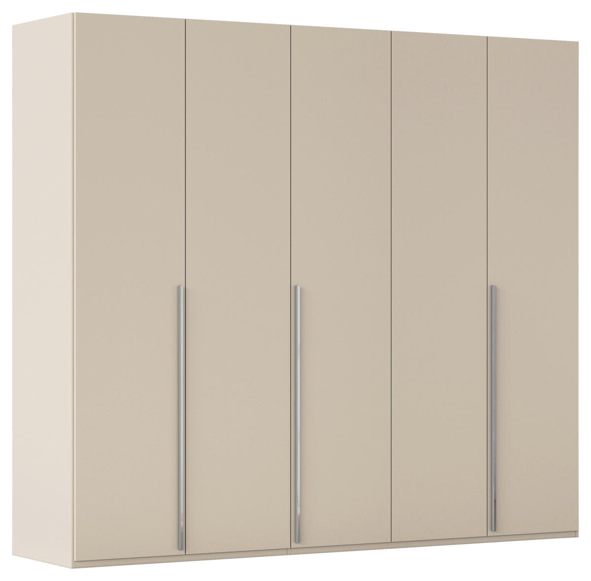 DREHTÜRENSCHRANK 251/223/60 cm 5-türig Champagner  - Chromfarben/Champagner, Design, Holzwerkstoff/Metall (251/223/60cm) - home24