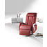 MASSAGESESSEL Kombination Echtleder/Lederlook Lederlook Rot - Chromfarben/Rot, Design, Leder/Textil (102/77/70cm) - Cantus