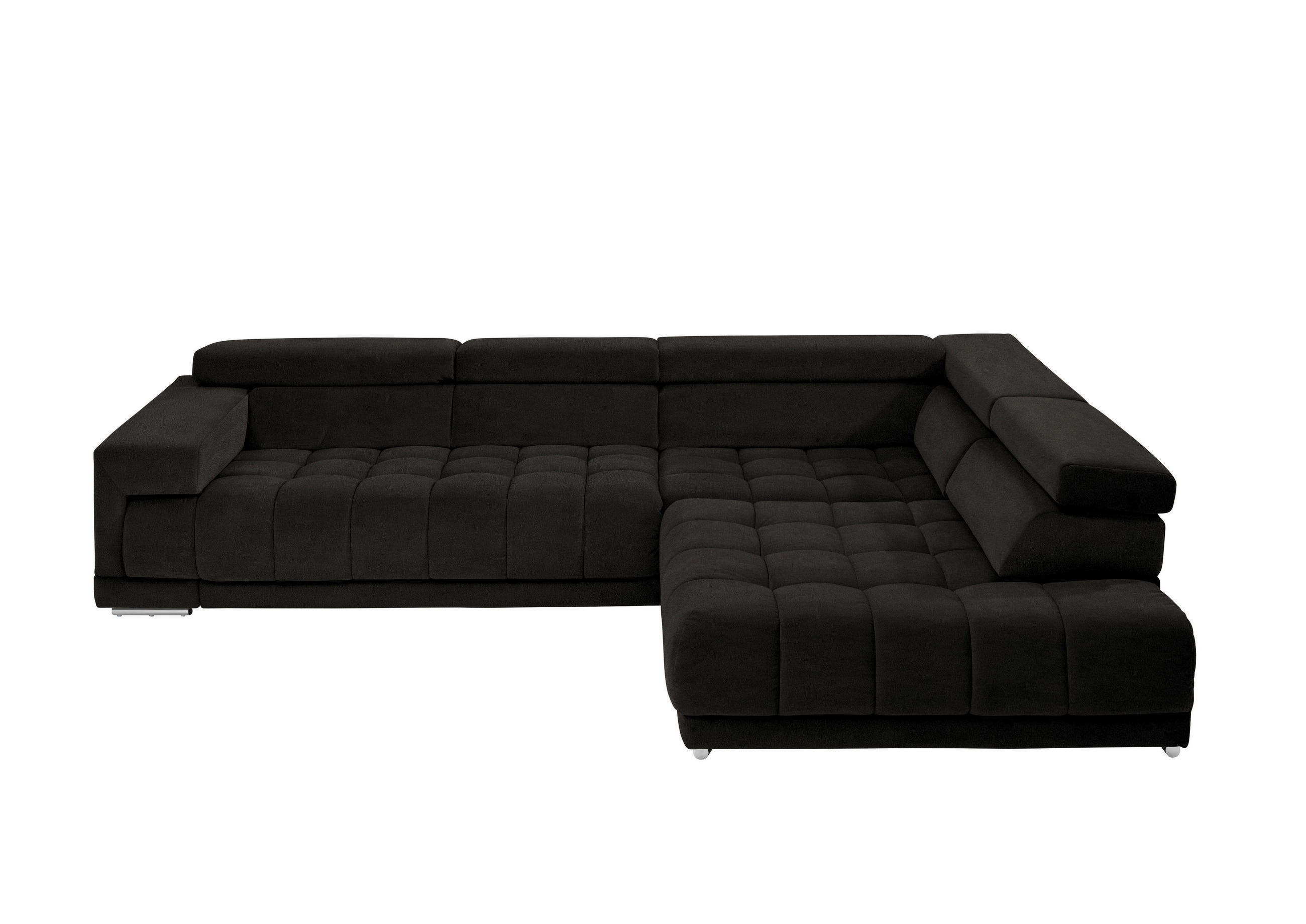 ECKSOFA  in Mikrofaser Olivgrün  326/222 cm  - Chromfarben/Olivgrün, Design, Textil/Metall (326/222cm) - Beldomo Speed