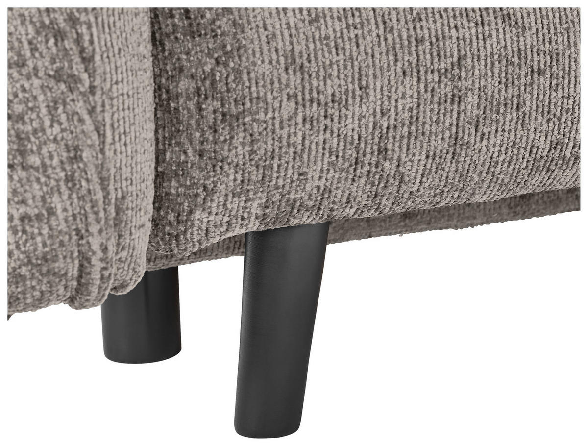 SCHLAFSOFA in Chenille Greige  - Greige/Schwarz, Konventionell, Holz/Textil (238/99/108cm) - MID.YOU