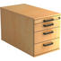 ROLLCONTAINER - Ahornfarben/Alufarben, KONVENTIONELL, Holzwerkstoff/Kunststoff (42,8/51,2/80cm) ROLLCONTAINER - Ahornfarben/Alufarben, KONVENTIONELL, Holzwerkstoff/Kunststoff (42,8/51,2/80cm)