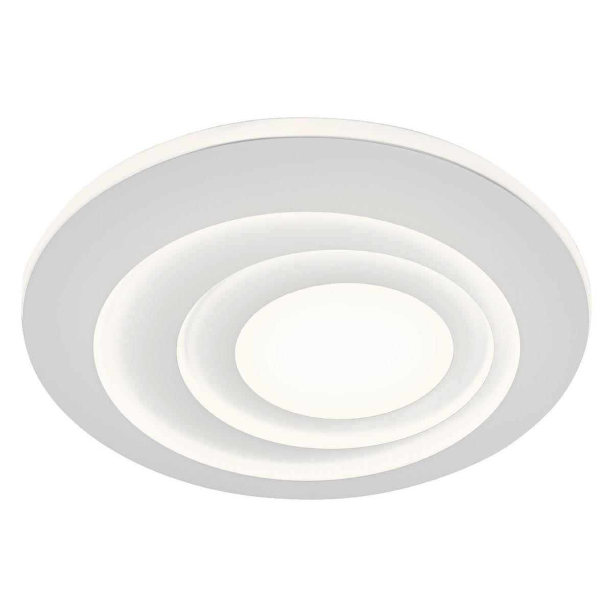 LED-DECKENLEUCHTE Orbis Spiral Round 50,5/6 cm   - Weiß, Design, Kunststoff/Metall (50,5/6cm) - Osram