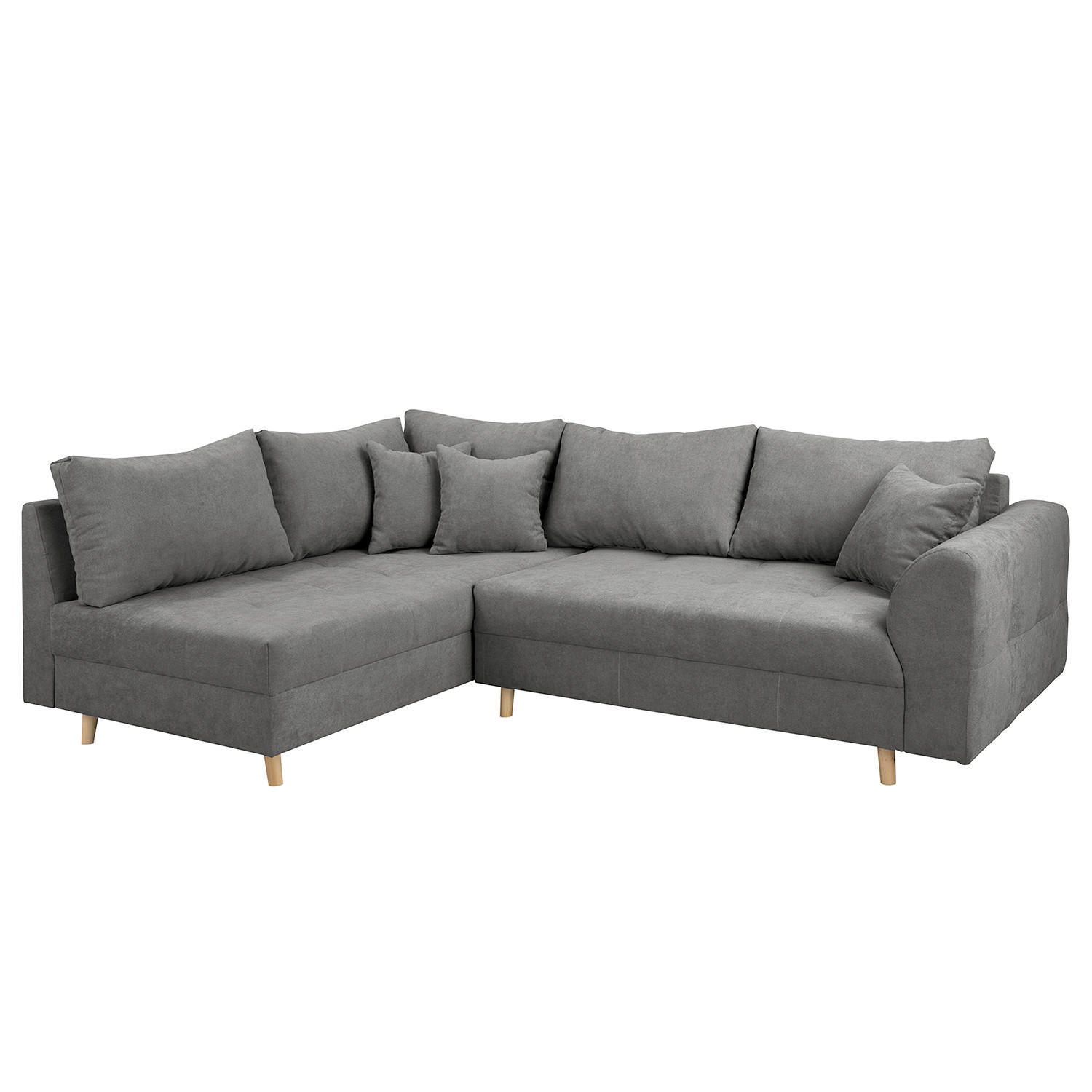 P & B Ecksofa Ariella Dunkelgrau 231x161 cm