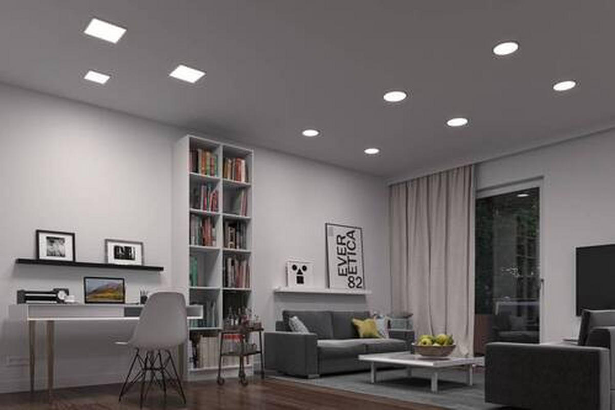 LED-PANEEL 23/23 cm   - Weiß, Design, Kunststoff (23/23cm) - Paulmann