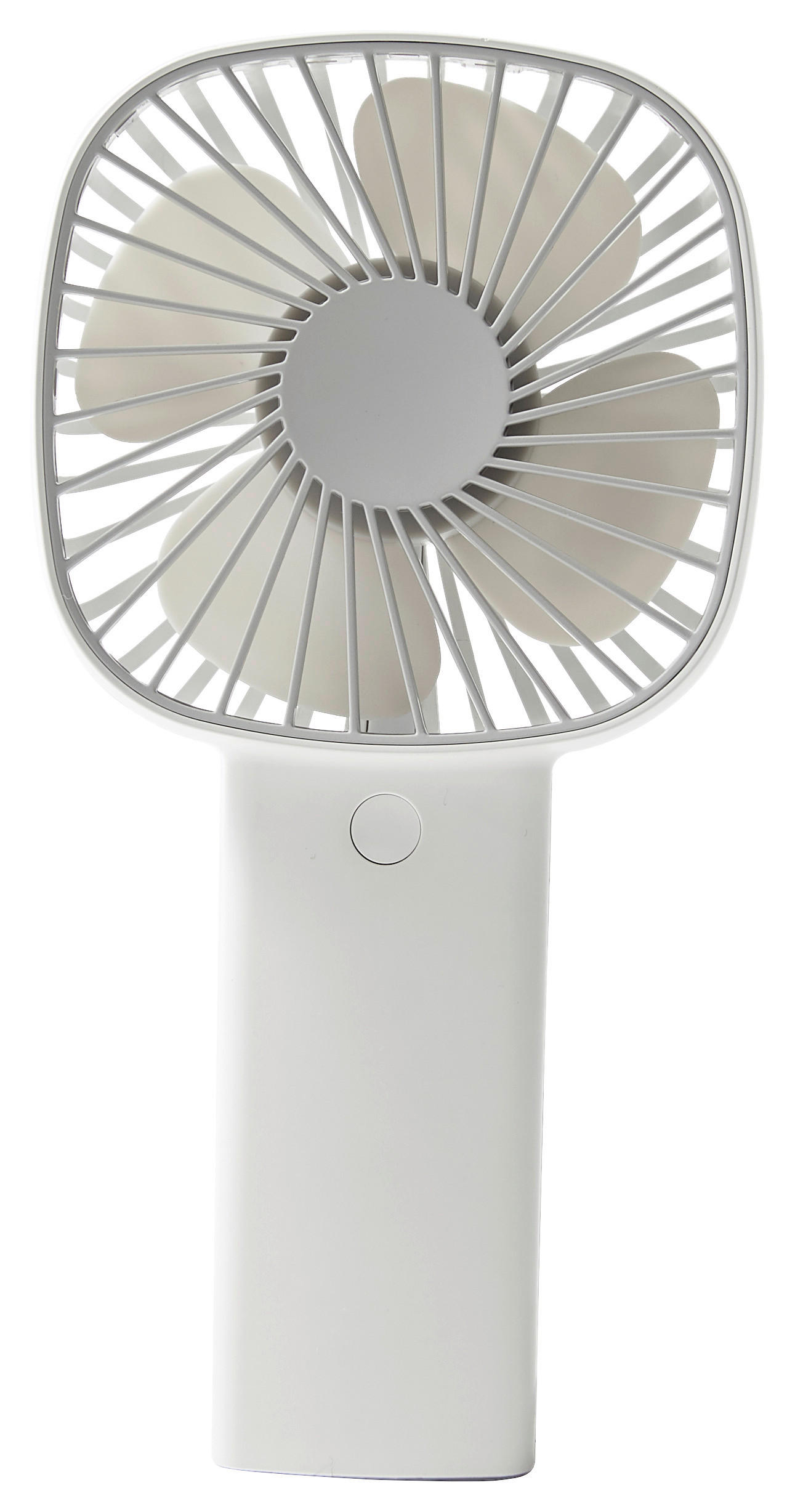 Maxxmee Akku-Ventilator, kompakt zusammenklappbar, 3,7 V, für In- und  Outdoor, Stand- oder Tischventilator, flüsterleise, weiß