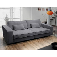 POHOVKA BIG SOFA, plast, textil, kompozitní dřevo, antracitová - černá/antracitová, Konvenční, kompozitní dřevo/textil (273/74/110cm) - Livetastic