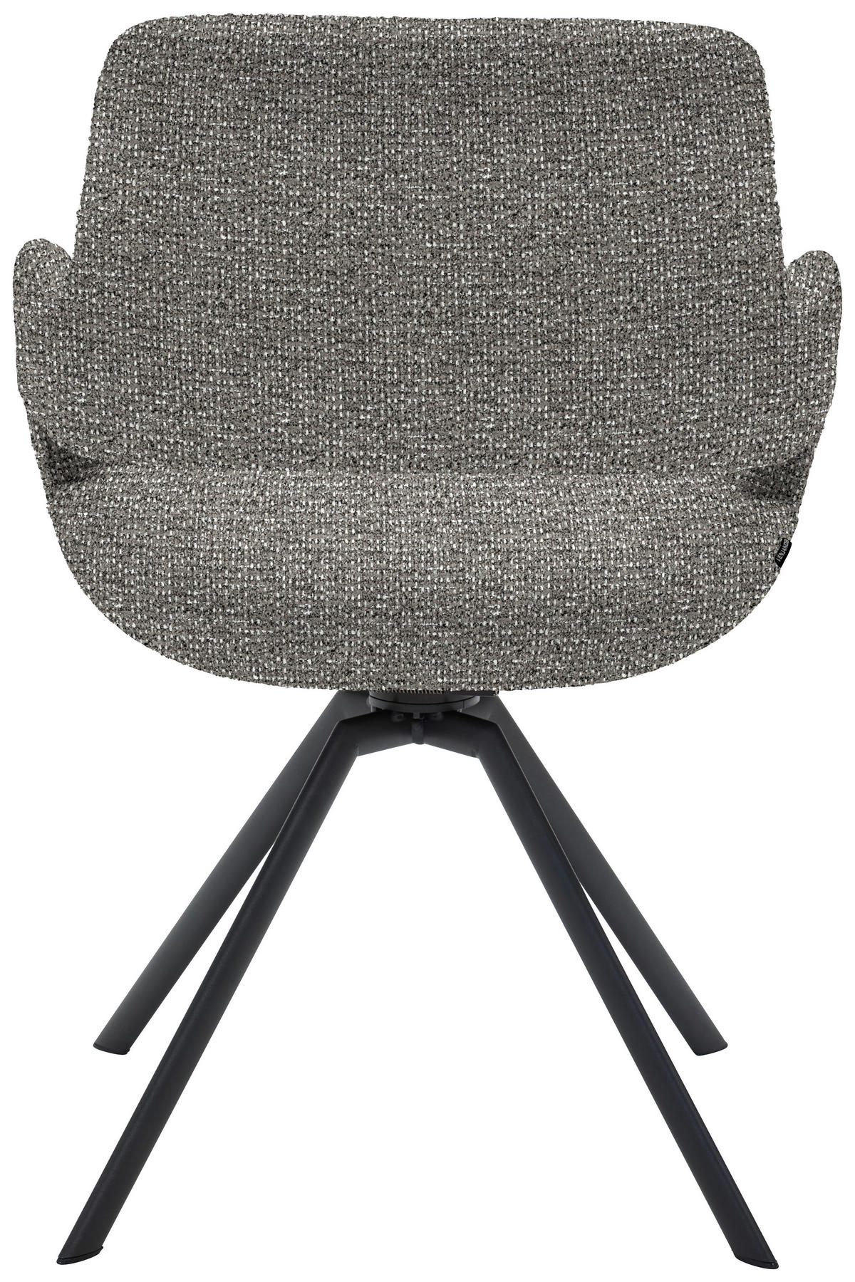ARMLEHNSTUHL Stahl Struktur  - Anthrazit/Grau, Design, Textil/Metall (59/86/63cm) - Venjakob