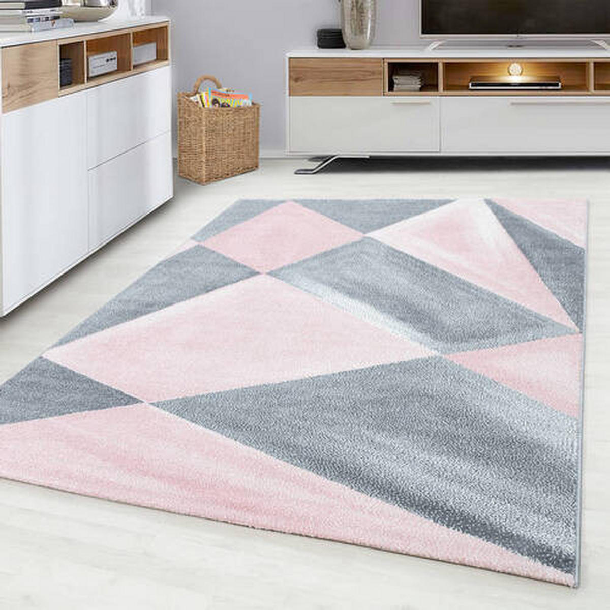WEBTEPPICH 200/290 cm Beta Rosa  - Rosa, Basics, Textil (200/290cm) - Novel