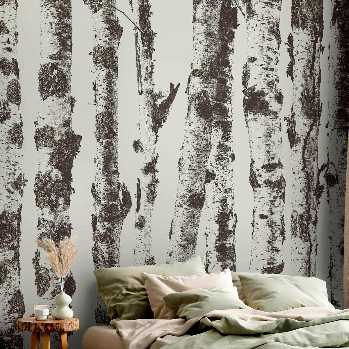 FOTOTAPETE  - Ecru/Grau, LIFESTYLE, Textil (400/280cm) - artgeist