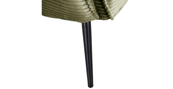 OHRENSESSEL Cord Grün  - Schwarz/Grün, Design, Textil/Metall (83/106/89cm) - Landscape