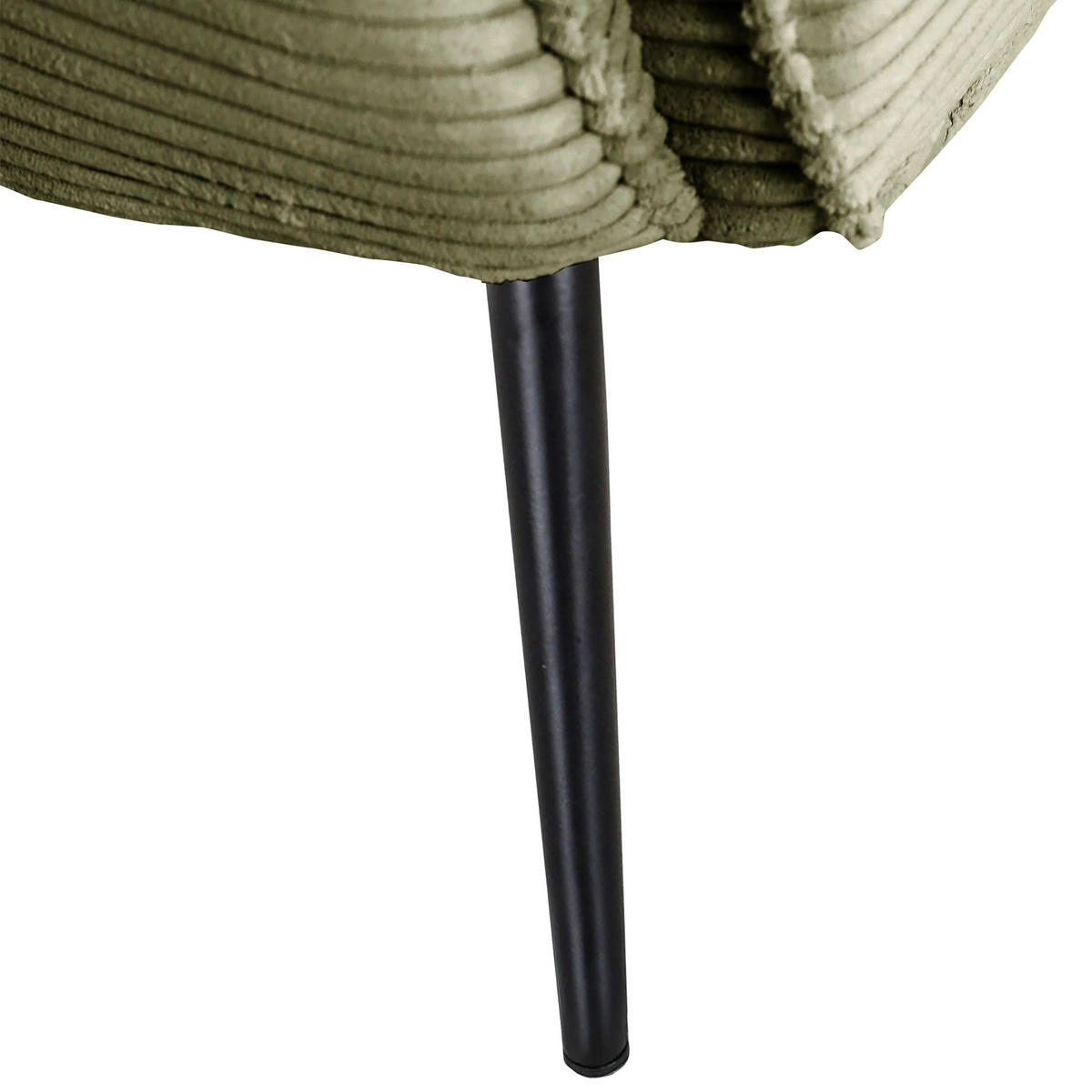 OHRENSESSEL Cord Grün  - Schwarz/Grün, Design, Textil/Metall (83/106/89cm) - Landscape