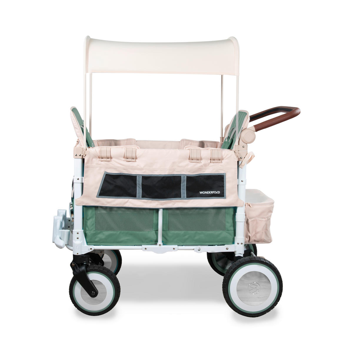 BOLLERWAGEN  VW2 VOLKSWAGEN STROLLER WAGON   - Salbeigrün/Beige, LIFESTYLE (63.5/128.27/137.16cm) - WONDERFOLD
