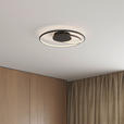 LED-DECKENLEUCHTE 45/8 cm   - Schwarz, LIFESTYLE, Kunststoff/Metall (45/8cm) - Novel