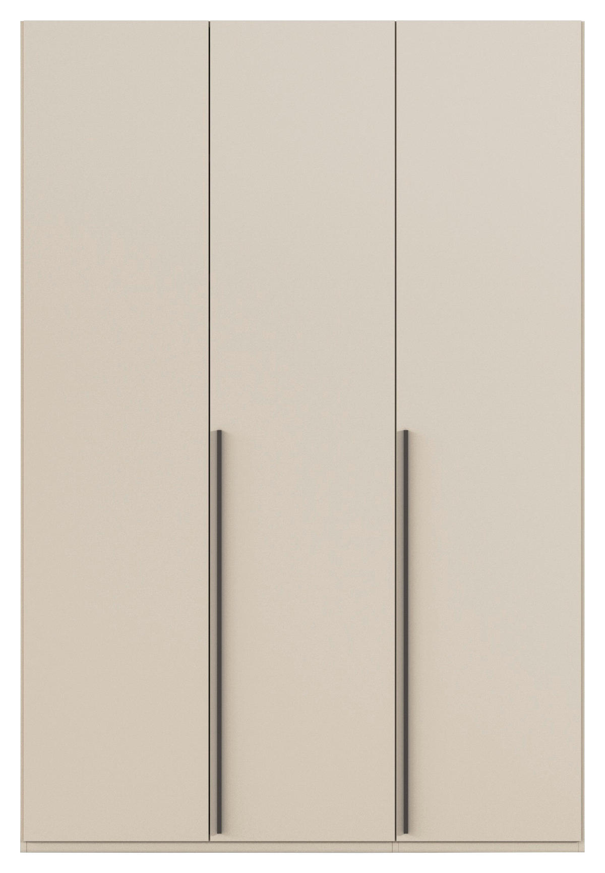 DREHTÜRENSCHRANK 151/223/60 cm 3-türig Champagner  - Chromfarben/Champagner, Design, Holzwerkstoff/Metall (151/223/60cm) - home24