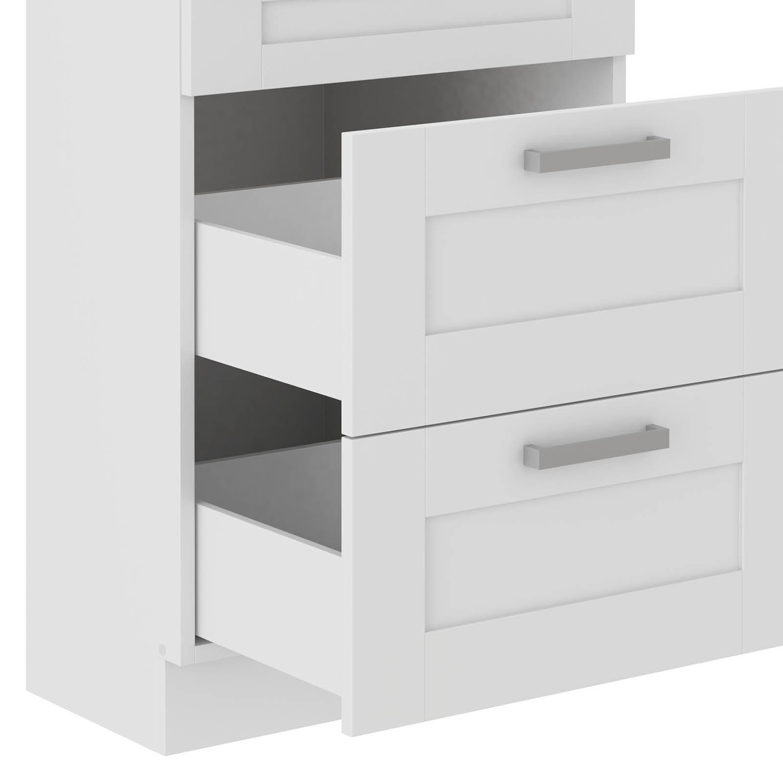 Thumbnail - Mid.you Küchenunterschrank, Weiß, Metall, 2 Schublade(n) Schubladen, 60x86x60 cm, Küchen, Küchenmöbel, Küchenschränke, K...