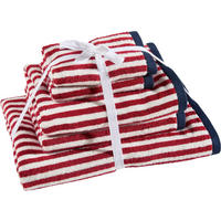 FROTTIERSET Blau, Rot 5-teilig  - Blau/Rot, Textil (30/50cm) - Esposa
