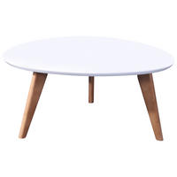 KLUB STOLIĆ bijela, boje bukve  drvo, drvni materijal  - bijela/boje bukve, Design, drvni materijal/drvo (90/41/89,5cm) - Xora