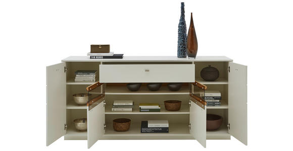 SIDEBOARD 180/85/45 cm - Wildeiche/Eichefarben, Design, Glas/Holz (180/85/45cm) - Dieter Knoll