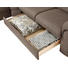 Ecksofa Flachgewebe - Schwarz/Braun, KONVENTIONELL, Kunststoff/Textil (312/252cm) - Himolla