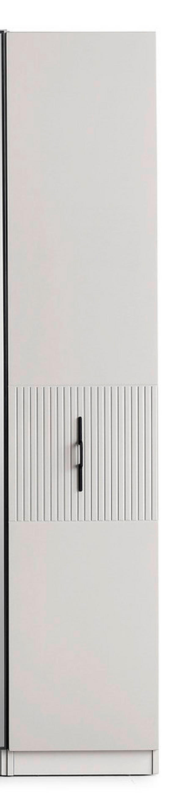 Dulap Cu Uși Rotative, 45/220/60 cm, gri - gri, Design, lemn (45/220/60cm) - Novel