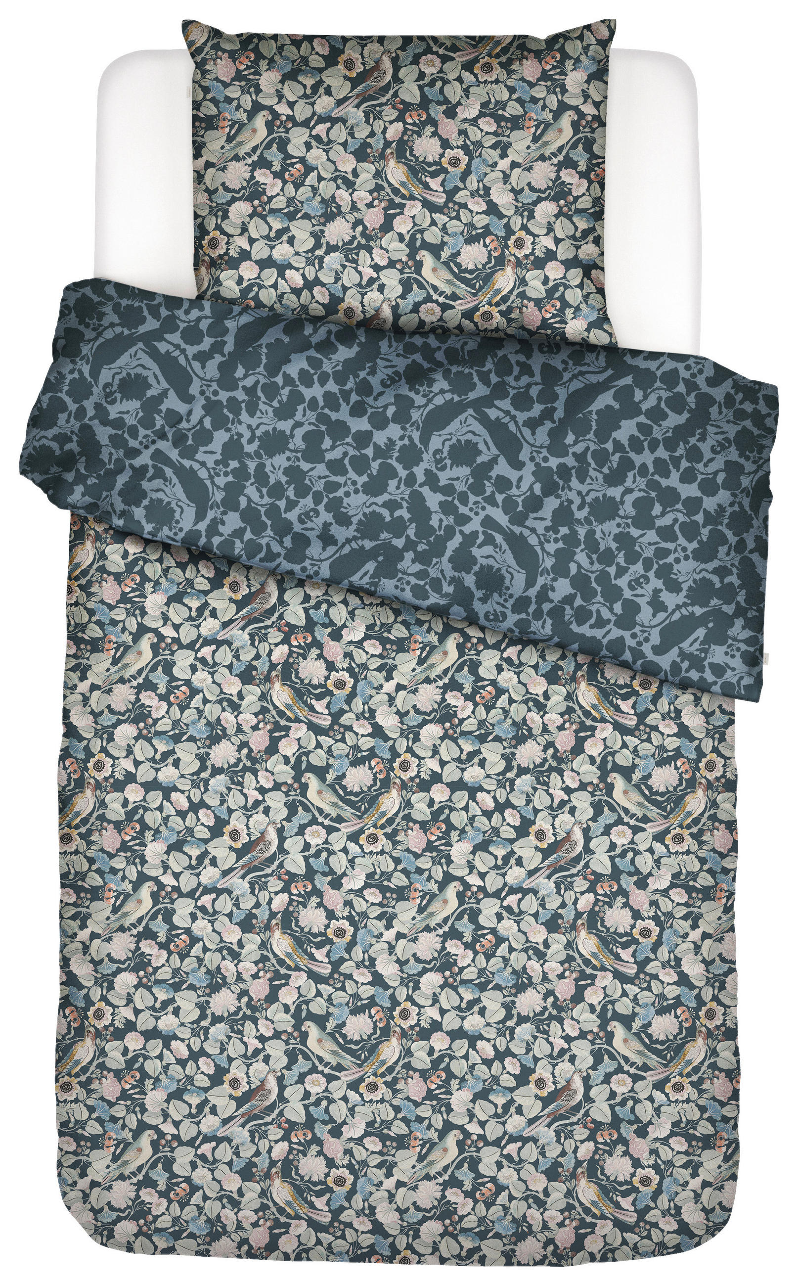 BETTWÄSCHE Aleste Satin 135/200 cm  - Grau, KONVENTIONELL, Textil (135/200cm) - Essenza