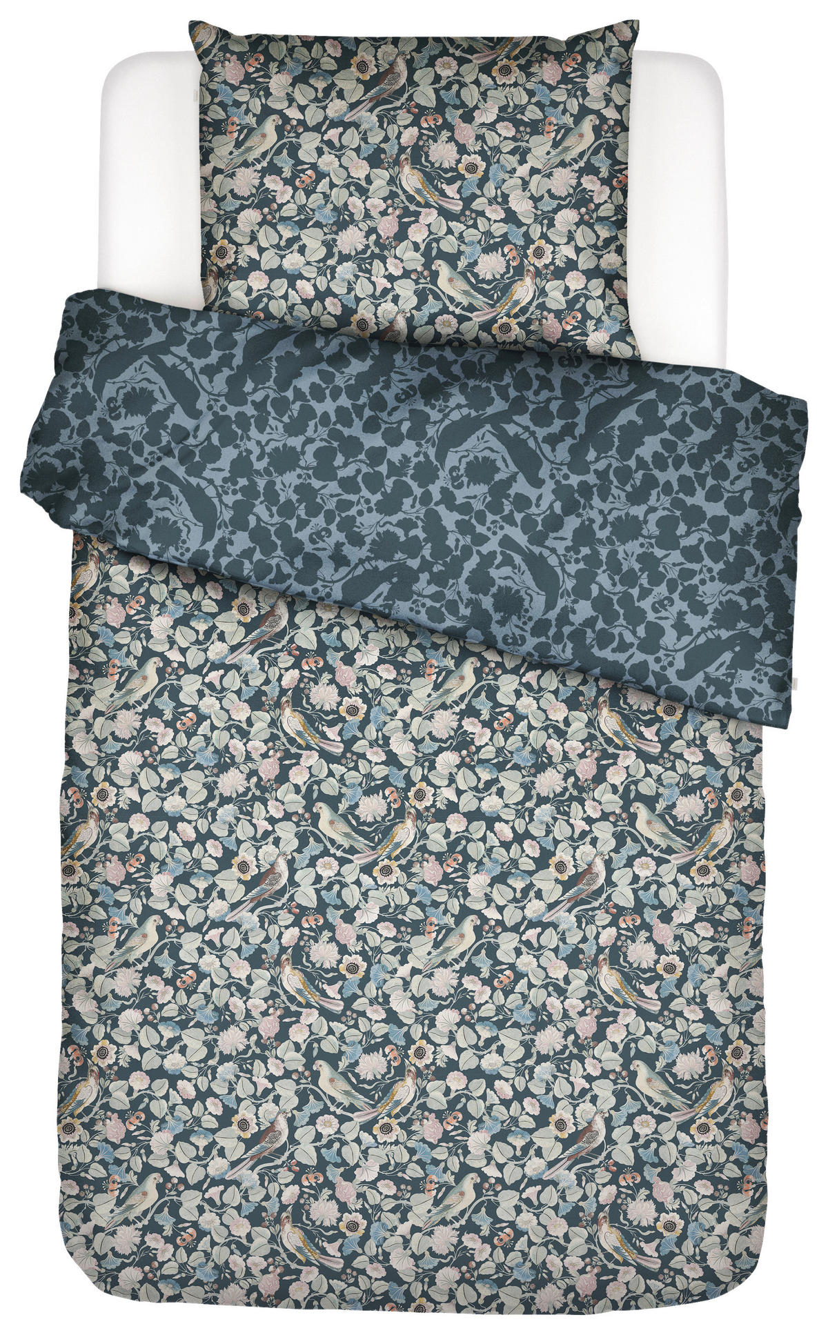 BETTWÄSCHE Aleste Satin 135/200 cm  - Grau, KONVENTIONELL, Textil (135/200cm) - Essenza