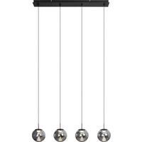 LED-PENDELLEUCHTE 80/15/150 cm  - Silberfarben, Basics, Glas (80/15/150cm)