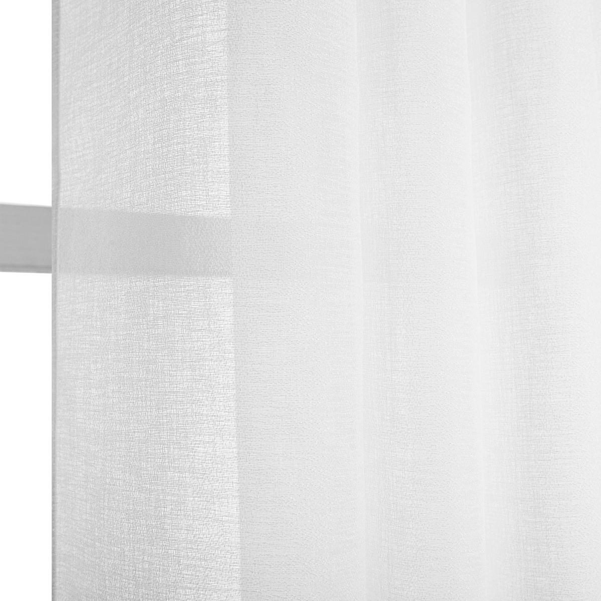 FERTIGVORHANG  halbtransparent   280/240 cm  - Weiß, Basics, Textil (280/240cm)