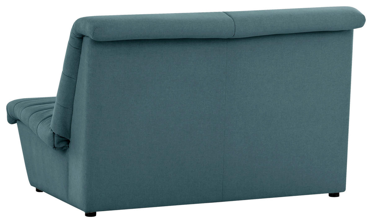 2-SITZER-SOFA in Webstoff Petrol  - Petrol/Schwarz, Design, Kunststoff/Textil (145/92/103cm) - LOOKS by W.Joop