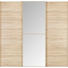 SCHWEBETÜRENSCHRANK 3-türig Sonoma Eiche - Sonoma Eiche, Design, Glas/Holzwerkstoff (249/240/68cm) - Moderano