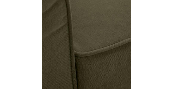 3-SITZER-SOFA  in Chenille Dunkelgrün  - Dunkelgrün/Schwarz, KONVENTIONELL, Kunststoff/Textil (226/88/86cm) - Carryhome