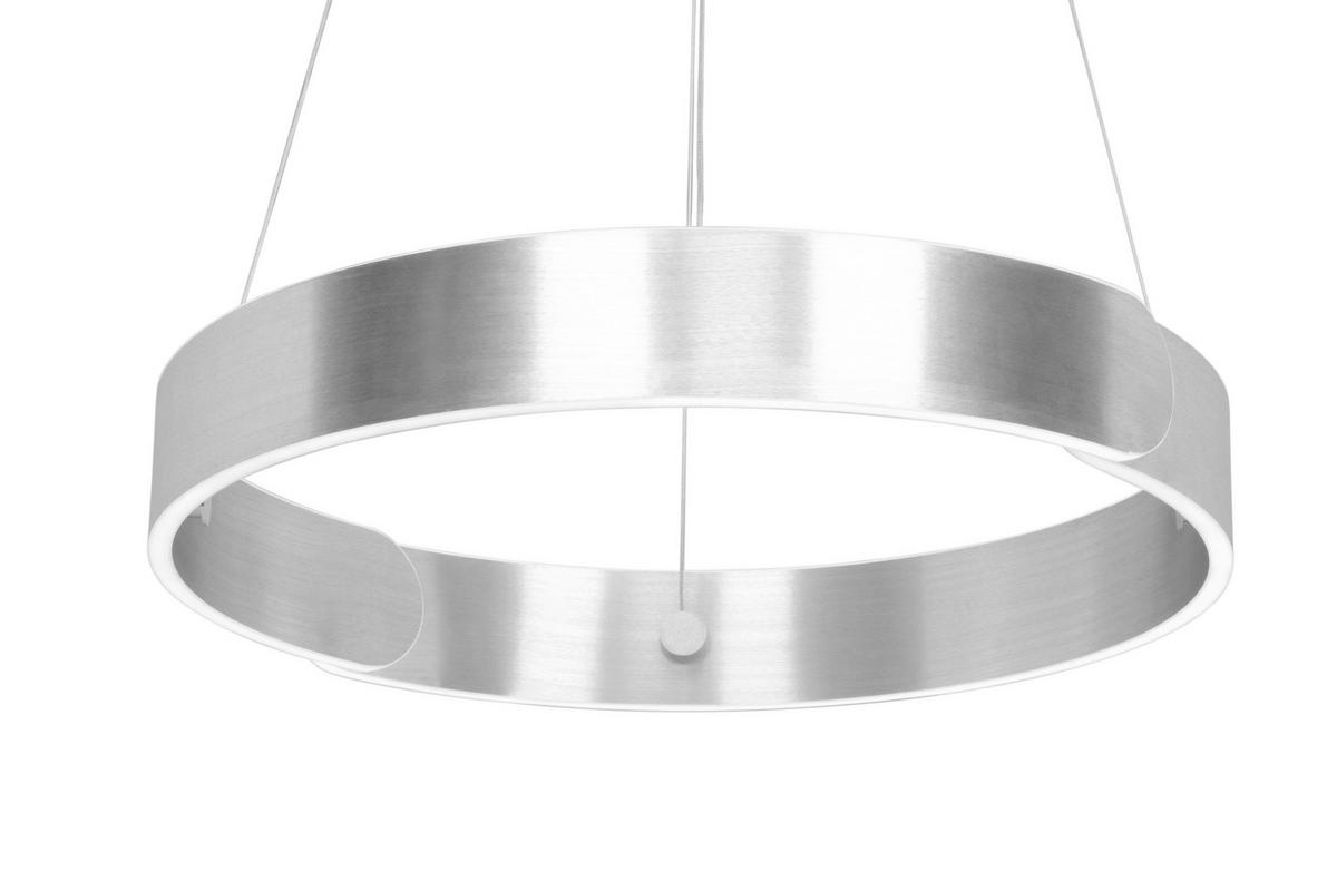 ZÁVESNÉ LED SVIETIDLO, 63/64/150 cm  - hliníková, Design, kov (63/64/150cm) - Dieter Knoll
