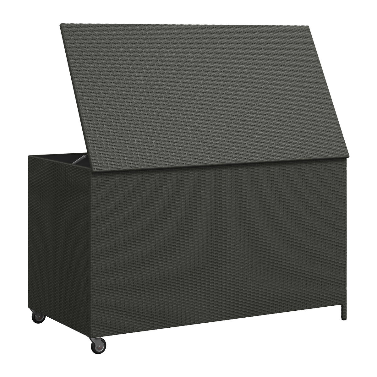 KISSENBOX 155/95/81 cm  - Schwarz, MODERN, Kunststoff/Textil (155/95/81cm) - Ambia Garden