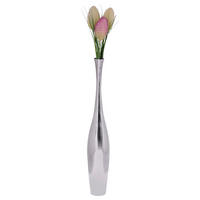 DEKOVASE  - Silberfarben, Modern, Metall (12/75/12cm) - MID.YOU