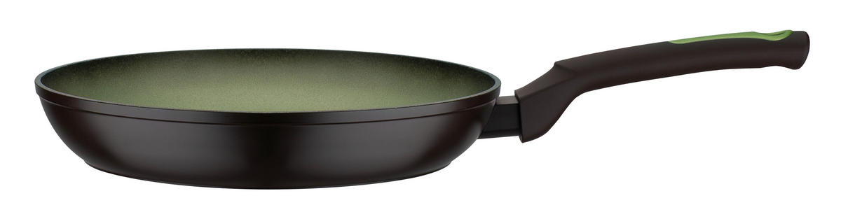 PFANNENSET AVOCADO Aluminium 2-teilig  - Schwarz/Hellgrün, Basics, Metall - GSW