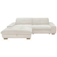 ECKSOFA Creme Cord  - Eichefarben/Creme, Design, Holz/Textil (198/276cm) - SetOne by Musterring