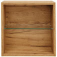 BADEZIMMERREGAL 45/45/18,8 cm  - Eichefarben, Design, Glas/Holz (45/45/18,8cm) - Dieter Knoll