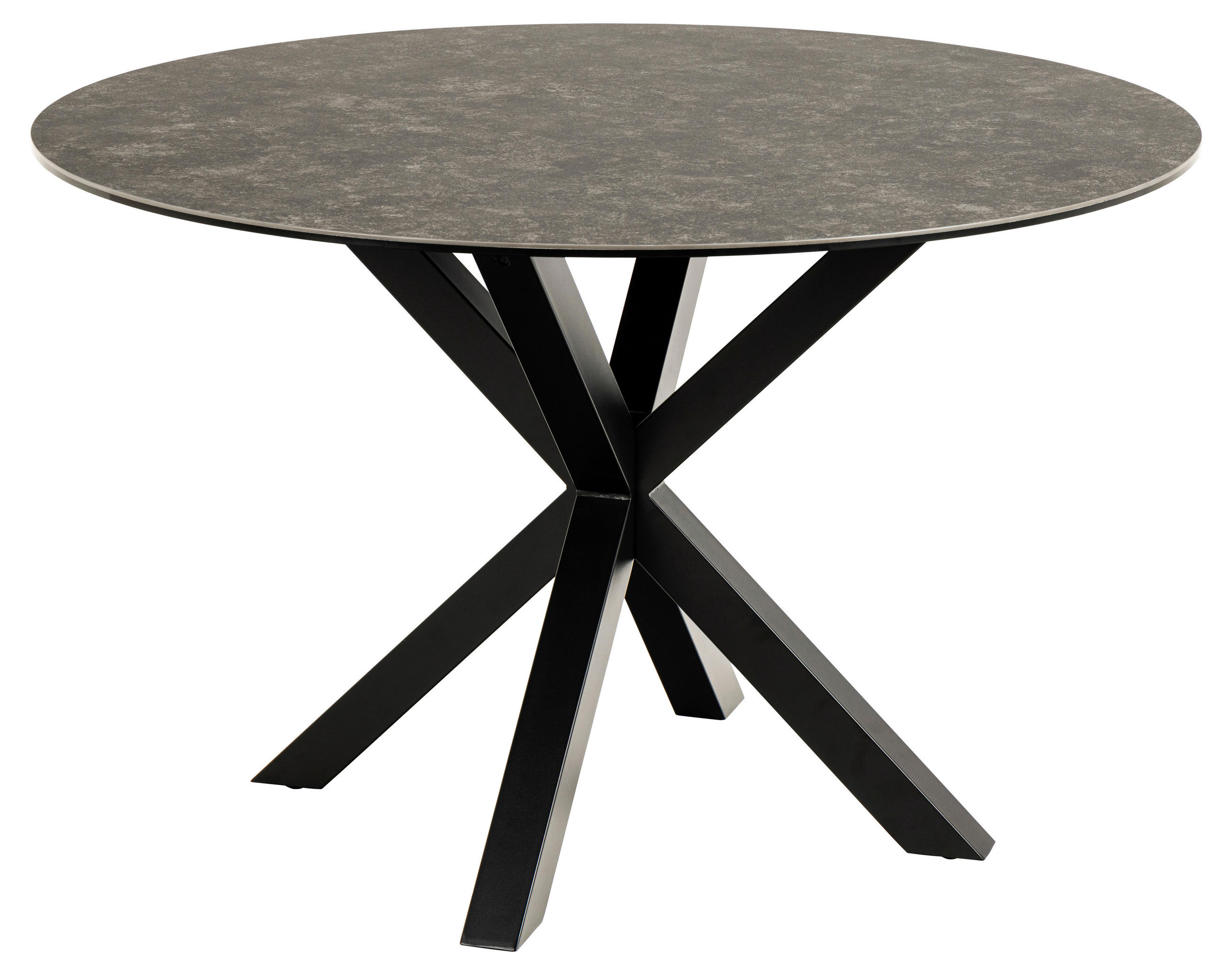 STOL ZA BLAGOVAONICU  crna  keramika      - crna, Moderno, metal/keramika (119/119/75,5cm) - MID.YOU