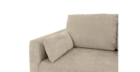 SCHLAFSOFA  in Chenille Beige  - Beige/Schwarz, KONVENTIONELL, Kunststoff/Textil (161/90/108cm) - Carryhome