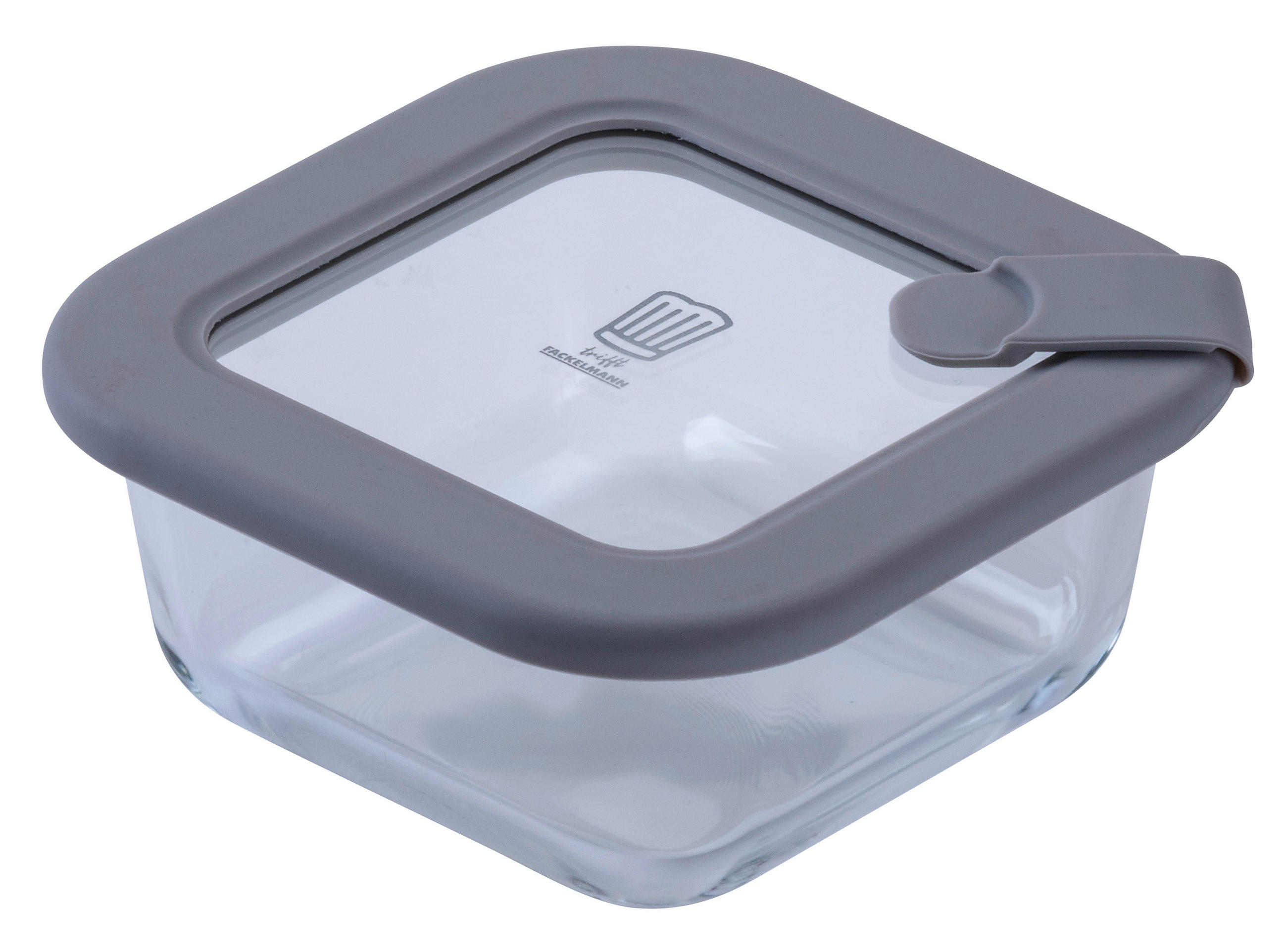 VORRATSDOSE Chefkoch 370 L  - Transparent/Hellgrau, Basics, Glas (320ml) - Chefkoch+Fackelmann