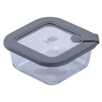 VORRATSDOSE Chefkoch 370 L  - Transparent/Hellgrau, Basics, Glas (320ml) - Chefkoch+Fackelmann