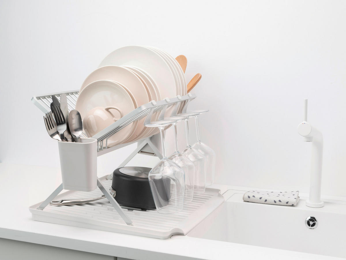 ODKAPÁVACÍ PODLOŽKA NA NÁDOBÍ - šedá, Design, kov (51/33/42cm) - Brabantia